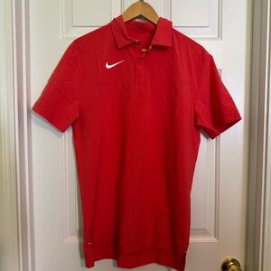 Nike Coaches Polo Shirt Top‎ Dri-FIT DJ5123-657 Coral Men's Size Medium